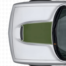 Schwarz abgegrenzter Motorhauben-Vinylaufkleber für Dodge Challenger 2015+_3
