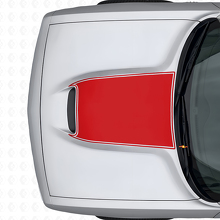 Schwarz abgegrenzter Motorhauben-Vinylaufkleber für Dodge Challenger 2015+_4