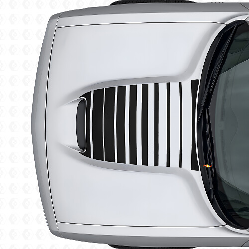 Streifen-Aufkleber für die Motorhaube aus Vinyl für Dodge Challenger 2015+_1