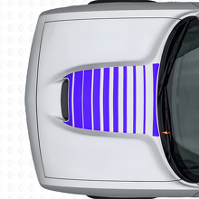 Streifen-Aufkleber für die Motorhaube aus Vinyl für Dodge Challenger 2015+_2