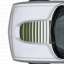 Streifen-Aufkleber für die Motorhaube aus Vinyl für Dodge Challenger 2015+_3