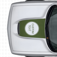 Individuelle Buchstaben Motorhauben Vinylaufkleber für Dodge Challenger ab 2015_3