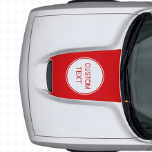 Individuelle Buchstaben Motorhauben Vinylaufkleber für Dodge Challenger ab 2015_4