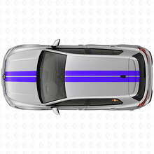 Duales Rennstreifen-Kit aus Vinyl für Motorhaube & Dach für Volkswagen Golf R MK8 2023_2
