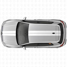 Duales Rennstreifen-Kit aus Vinyl für Motorhaube & Dach für Volkswagen Golf R MK8 2023_5