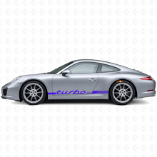Turbo RS Style Seitenstreifen Vinyl Aufkleber Set für Porsche911 991_2