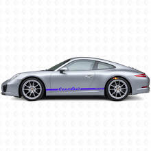 Turbo RS schlanke Seitenstreifen Vinyl Aufkleber Set für Porsche 911 991_3