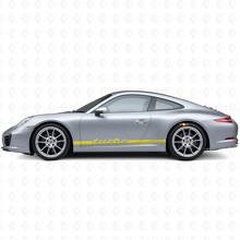 Turbo RS schlanke Seitenstreifen Vinyl Aufkleber Set für Porsche 911 991_6