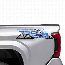 TRD Off Road Berge Heck Seiten Vinylaufkleber Set für Toyota Trucks_2