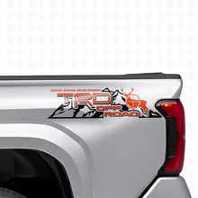 TRD Off Road Berge Heck Seiten Vinylaufkleber Set für Toyota Trucks_4
