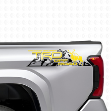 TRD Off Road Berge Heck Seiten Vinylaufkleber Set für Toyota Trucks_5
