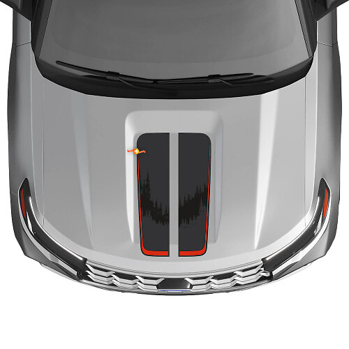Doppelter Motorhauben-Streifen Vinyl-Aufkleber-Set für Musclecar Explorer ST1 2020-2026_1