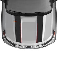 Doppelter Motorhauben-Streifen Vinyl-Aufkleber-Set für Musclecar Explorer ST1 2020-2026_4