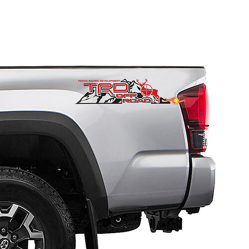 2 TOYOTA TRD OFF ROAD BERG TRD Racing Development Seiten-Vinyl-Aufkleber-Aufkleber
