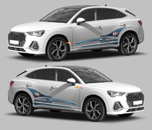 Q3 Logo- & abstraktes Seitenstreifen-Vinylaufkleber-Kit für Audi Q3 2019_3