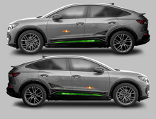 Seitliche Akzentstreifen Vinyl-Aufkleber Set für Audi Q4 Sportback E-Tron_2