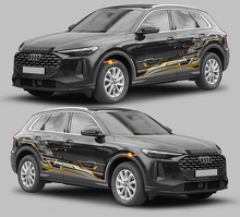 Interwoven Techno Style Seitenstreifen Vinyl-Aufkleber-Set für Audi Q5_2