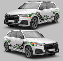 Techno Grafik Stil Seitenstreifen Vinyl Aufkleber Set für Audi Q7_2