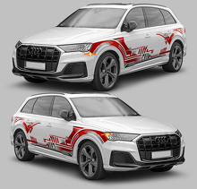 Techno Grafik Stil Seitenstreifen Vinyl Aufkleber Set für Audi Q7_3