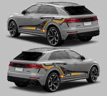 Abstraktes Grafikstil-Seitenstreifen-Vinylaufkleber-Set für Audi RS Q8_3
