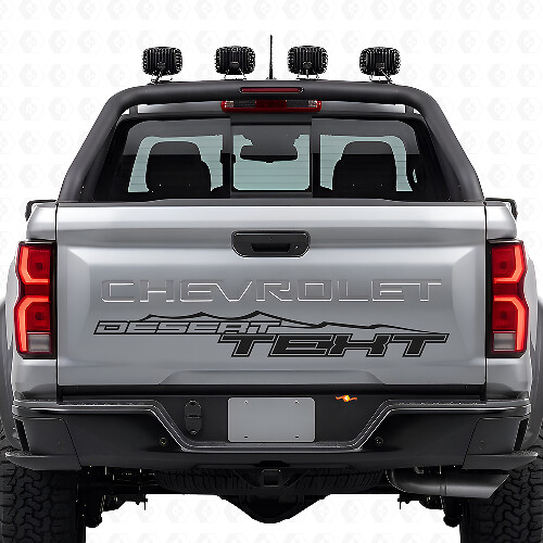 Desert Style individuelle Schriftzug Heckklappen Vinyl-Aufkleber für Chevrolet Colorado ZR2_1