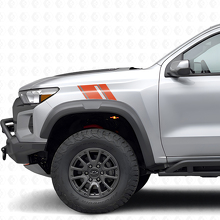 Doppeltes vorderes Kotflügelstreifen-Vinyl-Decal-Kit für Chevrolet Colorado ZR2_4