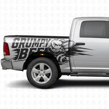 Grumpy Bee Splash Style Seitlicher Vinyl-Aufkleber Satz für Dodge Ram Truck_2