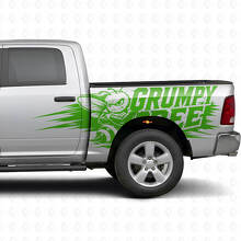 Grumpy Bee Splash Style Seitlicher Vinyl-Aufkleber Satz für Dodge Ram Truck_5