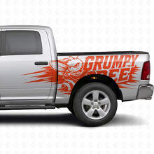 Grumpy Bee Splash Style Seitlicher Vinyl-Aufkleber Satz für Dodge Ram Truck_7
