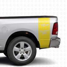 Grumpy Bee Honigwaben-Stil Seitenstreifen Vinyl-Aufkleber-Set für Dodge Ram Truck_5