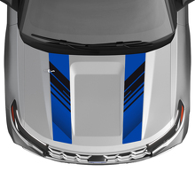 Duales perforiertes Haubenstreifen-Vinylaufkleber-Set für Musclecar Explorer ST 2020-26_3