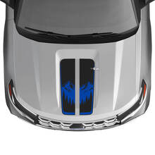 Duales Mountain Center Haubenstreifen Vinylaufkleber Kit für Musclecar Explorer ST 2020-26_2