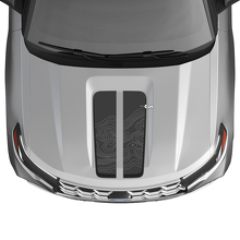 Topografische Kartenhauben-Streifen Vinyl-Aufkleber-Set für Musclecar Explorer ST 2020-26_2
