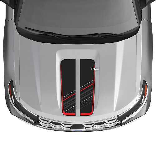 Dekoratives Haubenstreifen-Vinylaufkleber-Set für Musclecar Explorer ST 2020-26