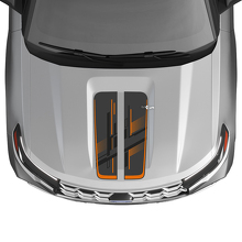 Techno perforierte Haubenstreifen Vinyl-Aufkleber-Set für Musclecar Explorer ST 2020-26_2