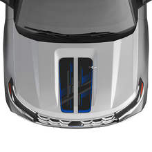 Techno perforierte Haubenstreifen Vinyl-Aufkleber-Set für Musclecar Explorer ST 2020-26_3