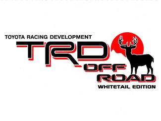 2 TOYOTA TRD OFF Mountain DEER WHITETAIL EDITION TRD Racing Entwicklungsseiten-Vinyl-Aufkleber 2