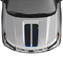 Punkte-Stil Doppelstreifen Vinyl-Aufkleber-Set für Musclecar Explorer ST 2020-26_3