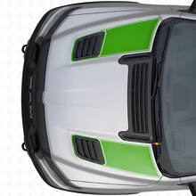 Vinyl-Aufkleberset mit doppelten Linien für Lüftungsschlitze der Motorhaube für Dodge Ram Sport 2019+_3