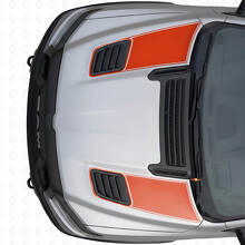 Vinyl-Aufkleberset mit doppelten Linien für Lüftungsschlitze der Motorhaube für Dodge Ram Sport 2019+_4