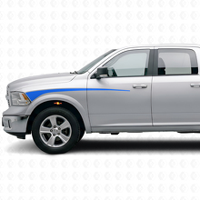 Akzentstreifen Kotflügel vorne & Tür Vinyl-Aufkleber-Set für Dodge Ram 2009+_2