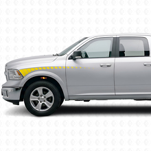 Strobe-Streifen Vinyl Dekor Kit für vorderen Kotflügel & Tür für Dodge Ram 2009+_5