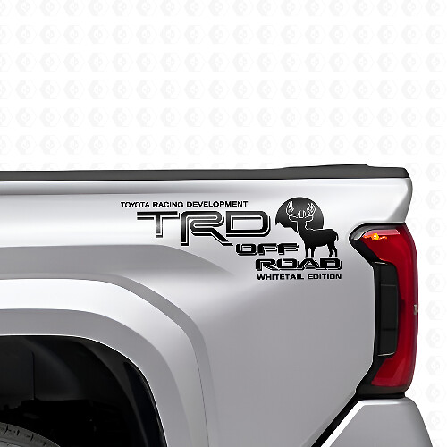 TRD Off Road Whitetail Edition Hirsch Seiten Vinylaufkleber Set für Toyota Trucks