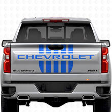 Stars & Steel Style Heckklappen-Streifen Vinyl-Aufkleber Set für Chevrolet Silverado_2