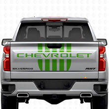 Stars & Steel Style Heckklappen-Streifen Vinyl-Aufkleber Set für Chevrolet Silverado_4