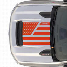 USA-Flaggen-Sterne & Stahl-Stil Motorhauben-Vinylaufkleber für Chevrolet Silverado 2500 HD_4