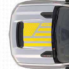 USA-Flaggen-Sterne & Stahl-Stil Motorhauben-Vinylaufkleber für Chevrolet Silverado 2500 HD_5