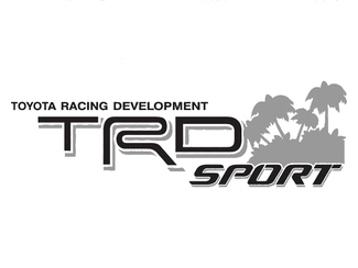 2 TOYOTA TRD OFF SPORT STRANDAUFKLEBER TRD Racing Entwicklungsseiten-Vinyl-Aufkleber Aufkleber 2