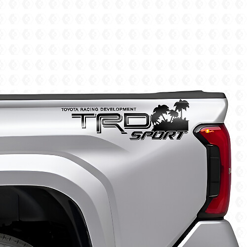 TRD Sport Beach Style Vinylaufkleberset für die hinteren Seiten von Toyota Trucks