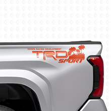 TRD Sport Beach Style Vinylaufkleberset für die hinteren Seiten von Toyota Trucks_4